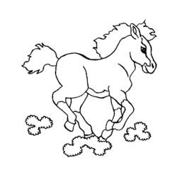 Раскраска: лошадь (Животные) #2349 - Бесплатные раскраски для печати