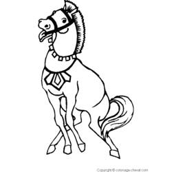 Раскраска: лошадь (Животные) #2352 - Бесплатные раскраски для печати