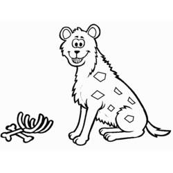 Раскраска: гиена (Животные) #19636 - Раскраски для печати