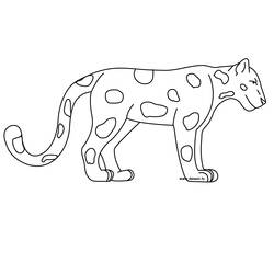 Раскраска: ягуар (Животные) #9000 - Раскраски для печати
