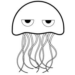 Раскраска: медуза (Животные) #20393 - Раскраски для печати