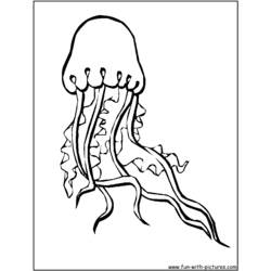 Раскраска: медуза (Животные) #20394 - Бесплатные раскраски для печати