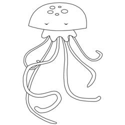 Раскраска: медуза (Животные) #20398 - Раскраски для печати
