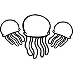 Раскраска: медуза (Животные) #20420 - Раскраски для печати
