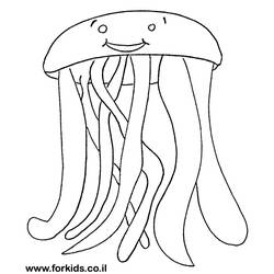 Раскраска: медуза (Животные) #20430 - Бесплатные раскраски для печати