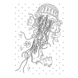 Раскраска: медуза (Животные) #20453 - Раскраски для печати