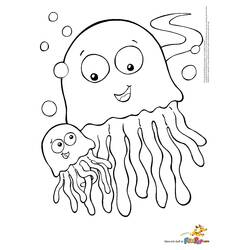 Раскраска: медуза (Животные) #20544 - Раскраски для печати