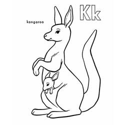 Раскраска: кенгуру (Животные) #9122 - Раскраски для печати