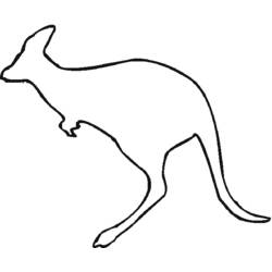 Раскраска: кенгуру (Животные) #9149 - Раскраски для печати