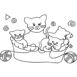 Раскраска: котенок (Животные) #18032 - Бесплатные раскраски для печати
