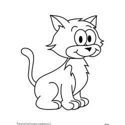 Раскраска: котенок (Животные) #18054 - Раскраски для печати