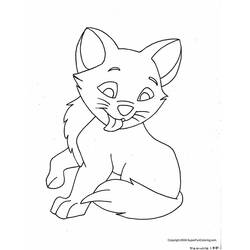 Раскраска: котенок (Животные) #18057 - Бесплатные раскраски для печати