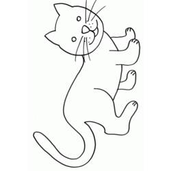Раскраска: котенок (Животные) #18070 - Бесплатные раскраски для печати