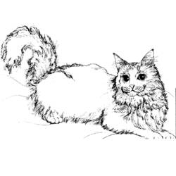 Раскраска: котенок (Животные) #18097 - Бесплатные раскраски для печати