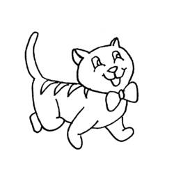 Раскраска: котенок (Животные) #18103 - Бесплатные раскраски для печати