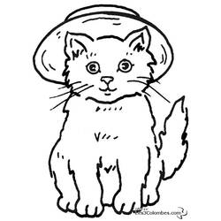 Раскраска: котенок (Животные) #18116 - Раскраски для печати