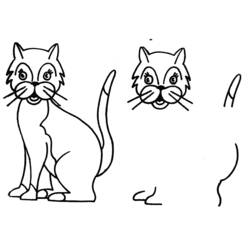 Раскраска: котенок (Животные) #18121 - Бесплатные раскраски для печати