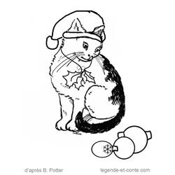 Раскраска: котенок (Животные) #18144 - Бесплатные раскраски для печати