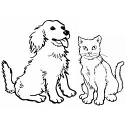 Раскраска: котенок (Животные) #18152 - Бесплатные раскраски для печати