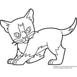 Раскраска: котенок (Животные) #18173 - Раскраски для печати
