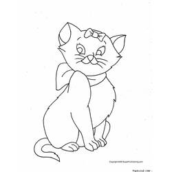 Раскраска: котенок (Животные) #18185 - Бесплатные раскраски для печати
