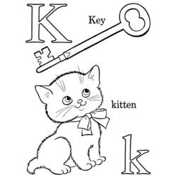 Раскраска: котенок (Животные) #18193 - Бесплатные раскраски для печати