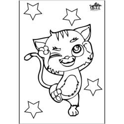 Раскраска: котенок (Животные) #18216 - Бесплатные раскраски для печати