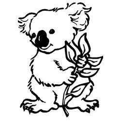 Раскраска: коала (Животные) #9309 - Раскраски для печати