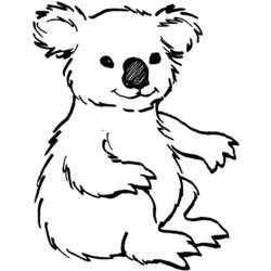 Раскраска: коала (Животные) #9312 - Раскраски для печати