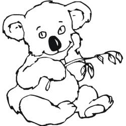 Раскраска: коала (Животные) #9331 - Бесплатные раскраски для печати