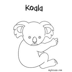 Раскраска: коала (Животные) #9333 - Бесплатные раскраски для печати