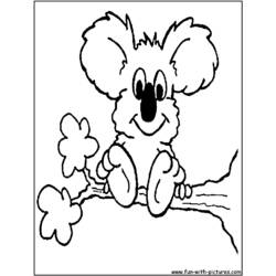 Раскраска: коала (Животные) #9348 - Бесплатные раскраски для печати
