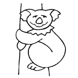 Раскраска: коала (Животные) #9351 - Бесплатные раскраски для печати