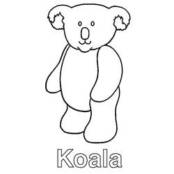 Раскраска: коала (Животные) #9367 - Бесплатные раскраски для печати