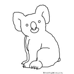 Раскраска: коала (Животные) #9468 - Раскраски для печати