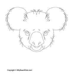 Раскраска: коала (Животные) #9480 - Бесплатные раскраски для печати