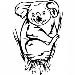Раскраска: коала (Животные) #9483 - Бесплатные раскраски для печати