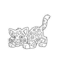 Раскраска: леопард (Животные) #9703 - Раскраски для печати