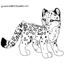 Раскраска: леопард (Животные) #9750 - Раскраски для печати