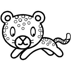 Раскраска: леопард (Животные) #9763 - Раскраски для печати