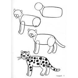 Раскраска: леопард (Животные) #9779 - Раскраски для печати