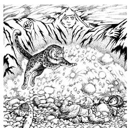 Раскраска: леопард (Животные) #9828 - Бесплатные раскраски для печати