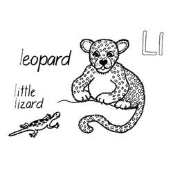 Раскраска: леопард (Животные) #9871 - Бесплатные раскраски для печати
