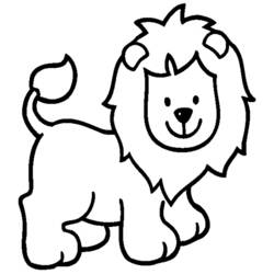 Раскраска: лев (Животные) #10248 - Раскраски для печати