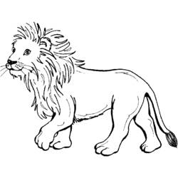 Раскраска: лев (Животные) #10267 - Раскраски для печати