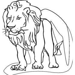 Раскраска: лев (Животные) #10279 - Раскраски для печати