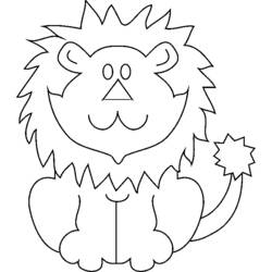 Раскраска: лев (Животные) #10284 - Бесплатные раскраски для печати