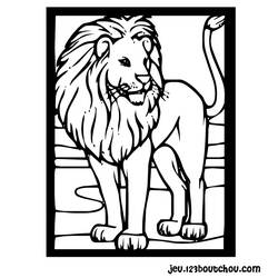 Раскраска: лев (Животные) #10289 - Бесплатные раскраски для печати