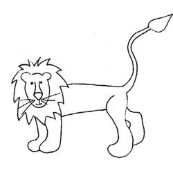Раскраска: лев (Животные) #10290 - Бесплатные раскраски для печати