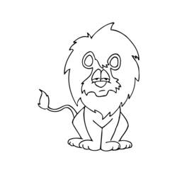 Раскраска: лев (Животные) #10300 - Раскраски для печати